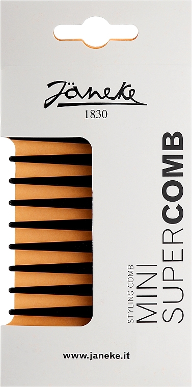 Grzebień do włosów, czarny - Janeke Mini Supercomb — Zdjęcie N2