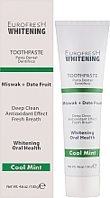 Wybielająca pasta do zębów z miswakiem i daktylami - Farmasi Eurofresh Whitening Toothpaste Miswak + Date Fruit — Zdjęcie N2