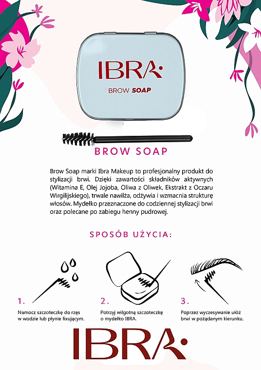Mydło do stylizacji brwi - Ibra Makeup Brow Soap — Zdjęcie N6