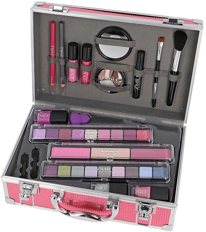 Zestaw do makijażu w różowym etui - Zmile Cosmetics Merry Berry Beauty Make Up Case — Zdjęcie N1