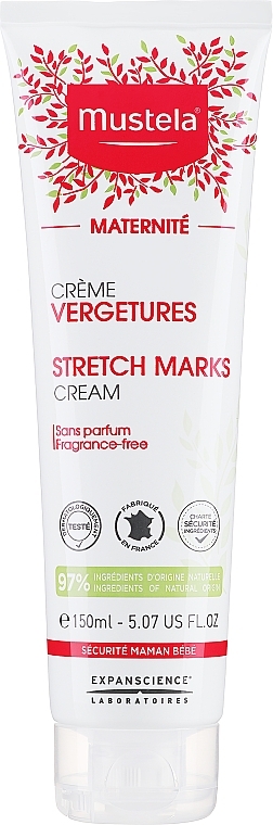 PRZECENA! Bezzapachowy krem na rozstępy 3 w 1 - Mustela Maternité Stretch Marks Cream 3in1 * — Zdjęcie N1