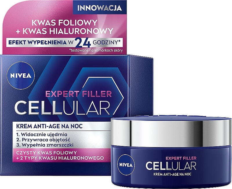 Przeciwstarzeniowy krem na noc - NIVEA Cellular Anti-Age Skin Rejuvenation Night Cream — Zdjęcie N2