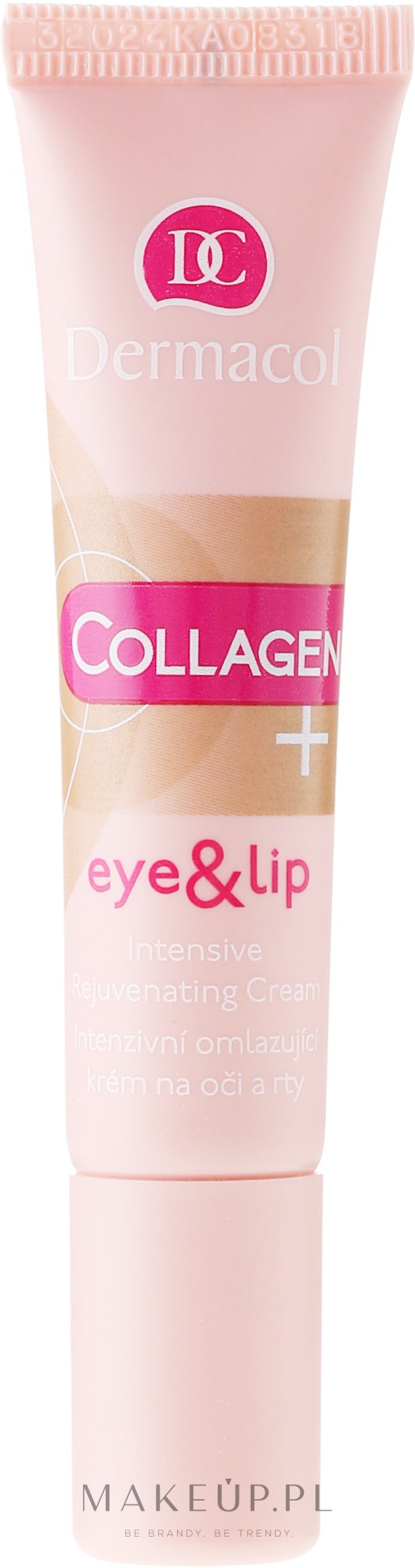 Intensywnie odmładzający krem do okolic oczu i ust - Dermacol Collagen+ Eye & Lip Cream — Zdjęcie 15 ml