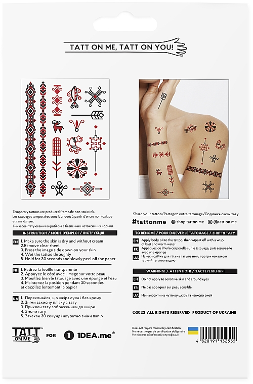 Tymczasowe tatuaże - TATTon.me Ornaments Mix — Zdjęcie N3