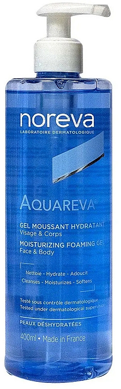 Nawilżający żel w piance do twarzy i ciała - Noreva Laboratoires Aquareva Gel Moussant Hydratant — Zdjęcie N2