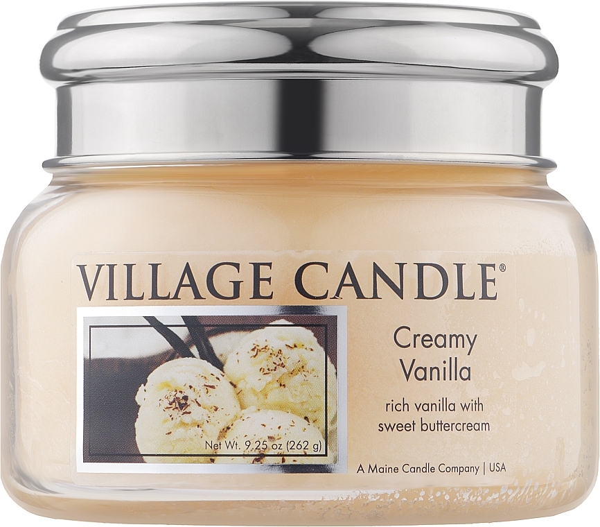 Świeca zapachowa w słoiku - Village Candle Creamy Vanilla — Zdjęcie N3