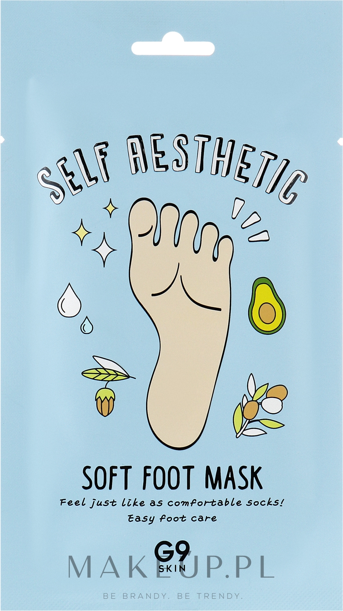 Nawilżająca maseczka do stóp - G9Skin Self Aesthetic Soft Foot Mask — Zdjęcie 12 ml