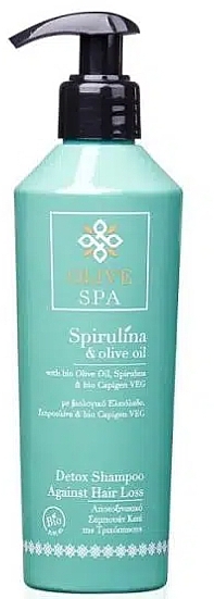 Detox-szampon przeciw wypadaniu włosów - Olive Spa Spirulina Detox Shampoo Against Hair Loss — Zdjęcie N1