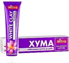 Wybielająca pasta do zębów z białą glinką - Milva White Clay Toothpaste — Zdjęcie N1