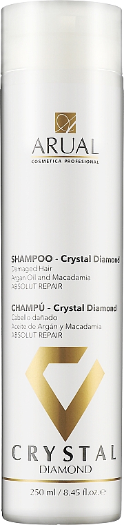 Rewitalizujący szampon do włosów zniszczonych - Arual Crystal Diamond Shampoo