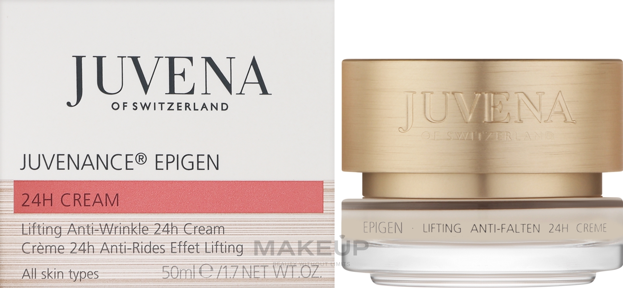 Przeciwzmarszczkowy krem do twarzy - Juvena Juvenance Epigen Lifting Anti-Wrinkle 24H Cream — Zdjęcie 50 ml