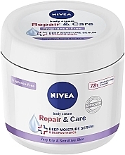 Krem do skóry suchej i wrażliwej - NIVEA Repair & Care Deep Moisture Serum Body Cream — Zdjęcie N2
