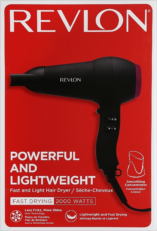 Suszarka do włosów - Revlon Harmony 2000 Dry and Style Hair Dryer — Zdjęcie N2