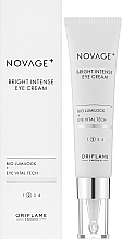 Krem do skóry wokół oczu przeciw przebarwieniom - Oriflame Novage+ Bright Intense Eye Cream — Zdjęcie N2