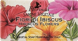 Naturalne mydło Kwiaty hibiskusa - Florinda Sapone Vegetale Hibiscus Flowers — Zdjęcie N3