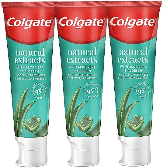 Zestaw - Colgate Natural Extracts (toothpaste/3x75ml) — Zdjęcie N2