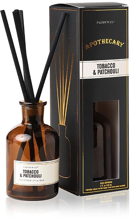 Dyfuzor zapachowy - Paddywax Apothecary Glass Reed Diffuser Tabacco & Patchouli — Zdjęcie N1