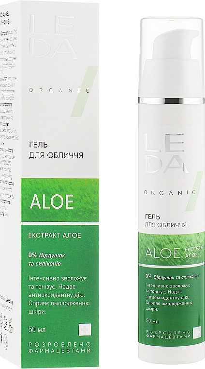 Żel do twarzy z ekstraktem z aloesu	 - Leda Aloe Facial Gel — Zdjęcie N2