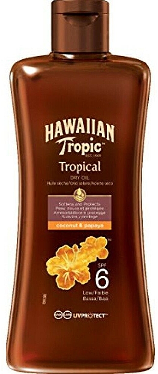 Suchy olejek do opalania SPF6 - Hawaiian Tropic Hawaiian Tropic SPF6 Protective Dry Oil — Zdjęcie N1