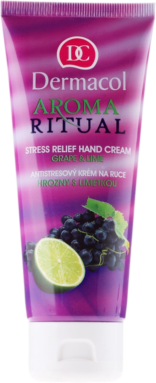 Antystresowy krem do rąk Winogrono i limonka - Dermacol Body Aroma Ritual Anti-Stress Hand Cream — Zdjęcie N1