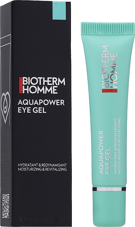 Nawilżający żel pod oczy przeciw opuchnięciom dla mężczyzn - Biotherm Homme Aquapower Eye De-Puffer — Zdjęcie N2