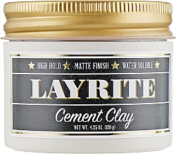 Glinka do stylizacji włosów - Layrite Cement Hair Clay — Zdjęcie N3