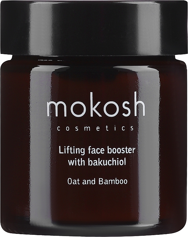 Booster liftingujący do twarzy z bakuchiolem, owsem i bambusem - Mokosh Cosmetics — Zdjęcie N2