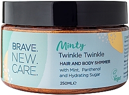 Kup Kojący żel do skóry i włosów - Brave New Hair Minty Twinkle Body Shimmer 