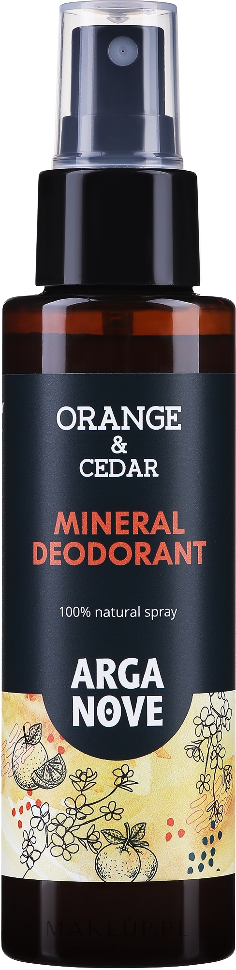 Naturalny dezodorant mineralny Cedr i pomarańcza - Arganove Natural Alum Cedar And Orange — Zdjęcie 100 ml