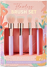Kup Zestaw pędzli do makijażu - Sunkissed Flawless Brush Set (brush/4pcs + punch/1pcs)