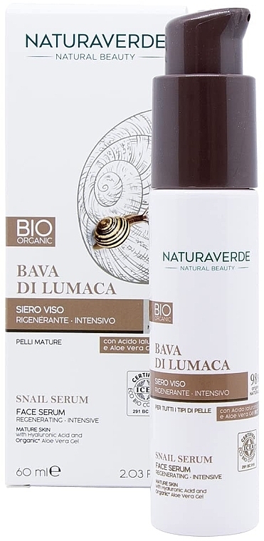 Serum do twarzy - Naturaverde Bio Regenerating Intensive Face Serum — Zdjęcie N1