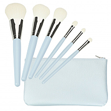 Kup Zestaw pędzli do makijażu, błękitne, 6 szt. - Tools For Beauty Set Of 6 Make-Up Brushes