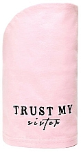 Bawełniany ręcznik do włosów, różowy - Trust My Sister — Zdjęcie N1