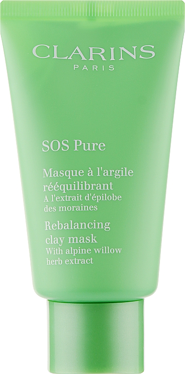 Oczyszczająca maska do twarzy - Clarins SOS Pure Emergency Mask with Rebalancing Clay