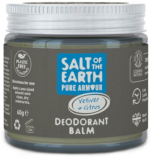 Naturalny balsam-dezodorant - Salt Of The Earth Vetiver & Citrus Deodorant Balm — Zdjęcie N1
