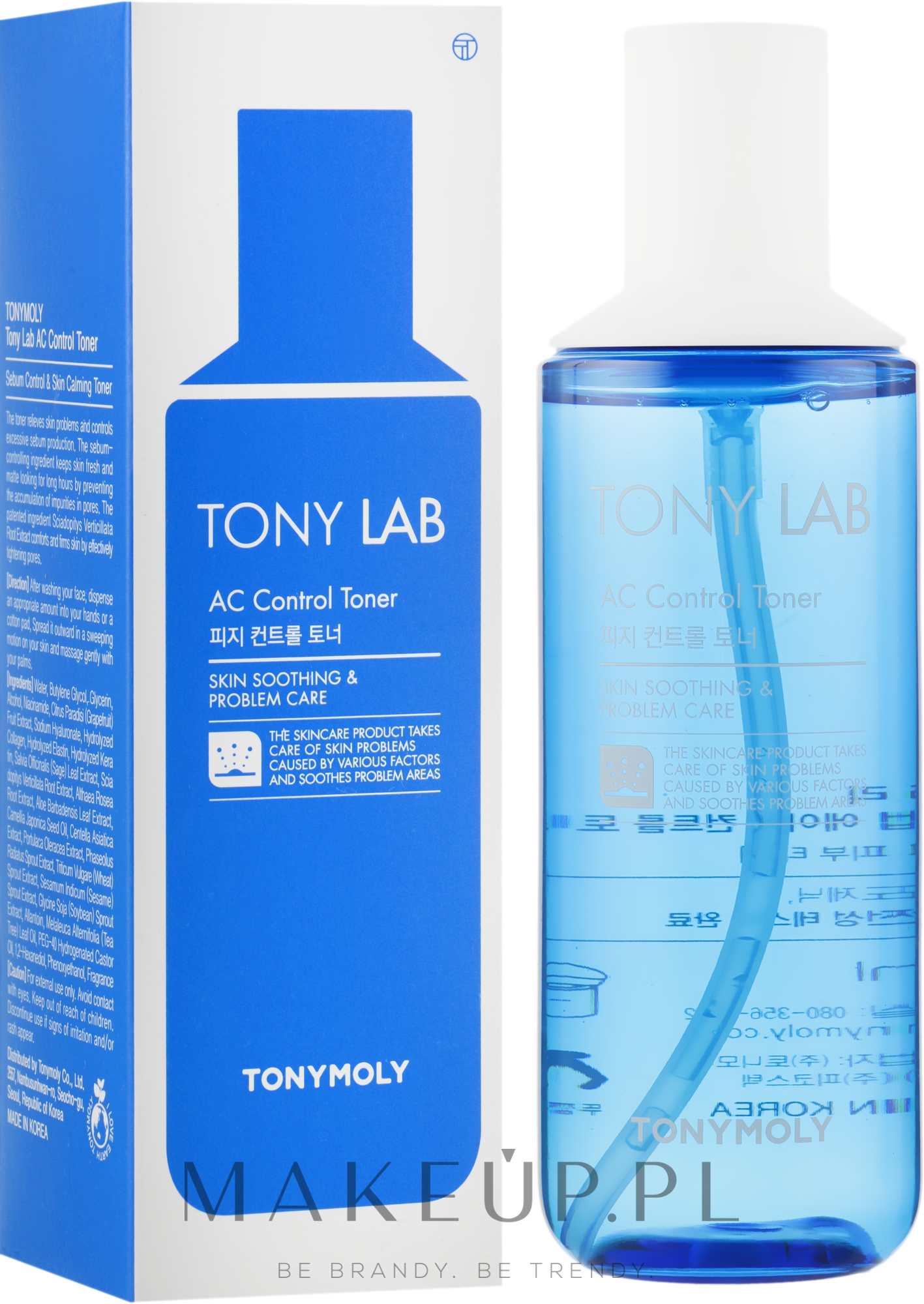 Tonik do skóry problematycznej - Tony Moly Tony Lab AC Control Toner — Zdjęcie 180 ml