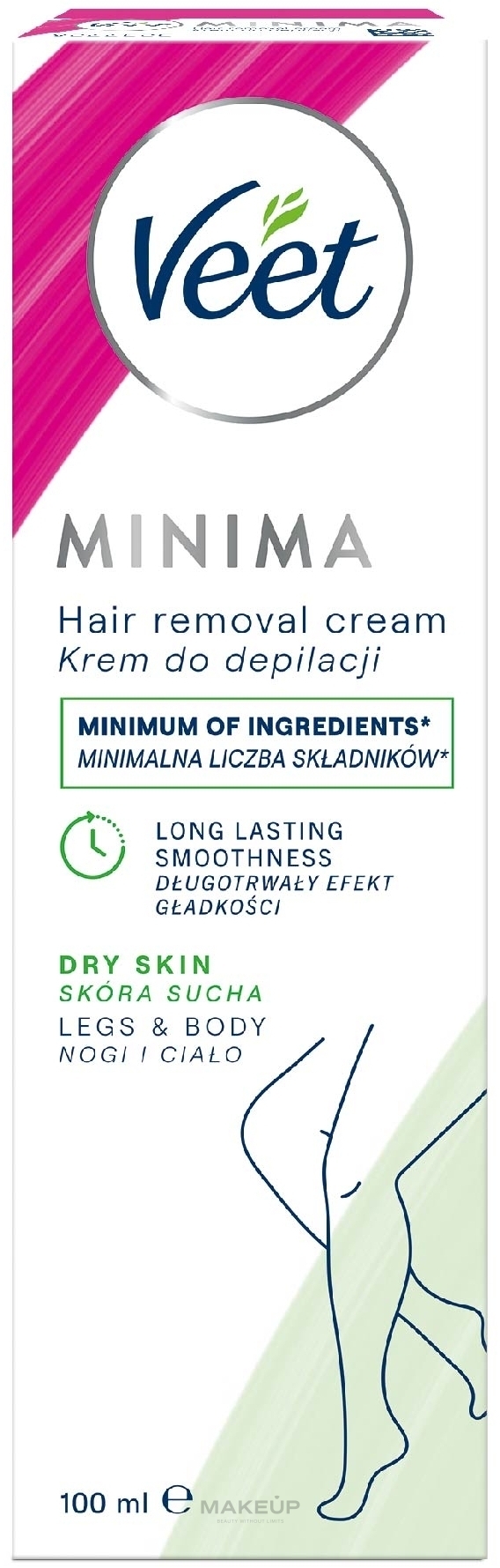 Krem do depilacji skóry suchej Masło shea i lilia - Veet Silk & Fresh Hair Removal Cream — Zdjęcie 100 ml