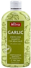 Szampon do włosów zniszczonych z ekstraktem z czosnku - Milva Energizing Shampoo for Weak Hair with Garlic Extract — Zdjęcie N1