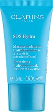 Odświeżająca maska nawilżająca - Clarins SOS Hydra Refreshing Hydration Mask (mini tester)	 — Zdjęcie N1