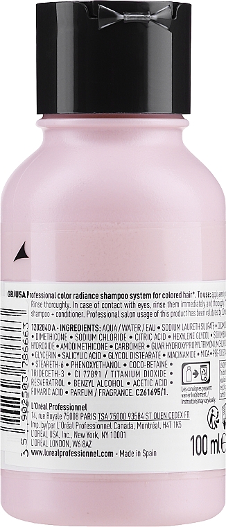 PREZENT! Witaminowy szampon do włosów farbowanych - L'Oreal Professionnel Serie Expert Vitamino Color Resveratrol Shampoo — Zdjęcie N2