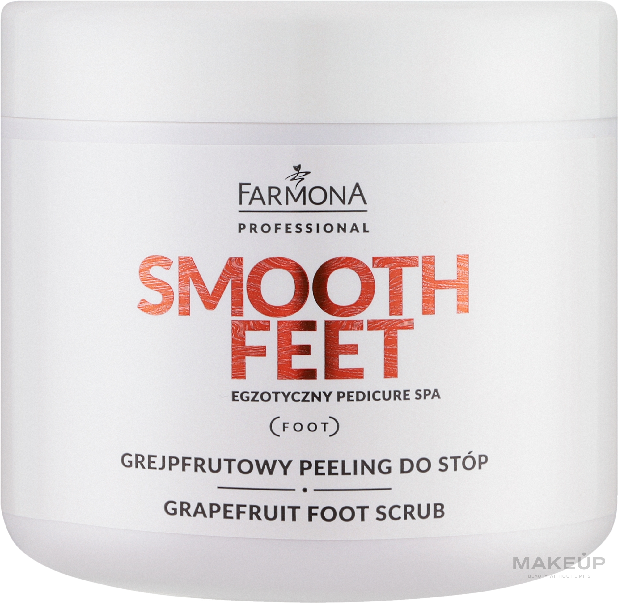 Grejpfrutowy peeling do stóp - Farmona Professional Smooth Feet Egzotyczny pedicure Spa — Zdjęcie 690 g