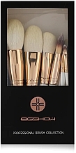 Zestaw pędzli do makijażu, 10 szt. - Eigshow Beauty Champagne Gold Vegan Series Nanofiber Brush Set — Zdjęcie N1