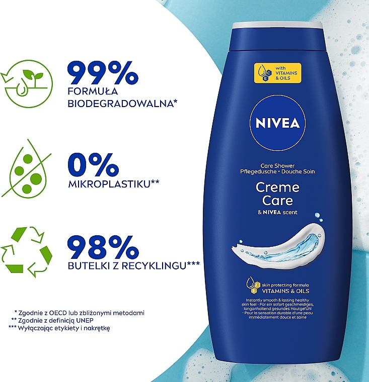 Kremowy żel pod prysznic - NIVEA Creme Care Cream Shower Gel — Zdjęcie N6