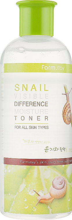 Nawilżający tonik ze śluzem ślimaka - Farmstay Snail Visible Difference Moisture Toner