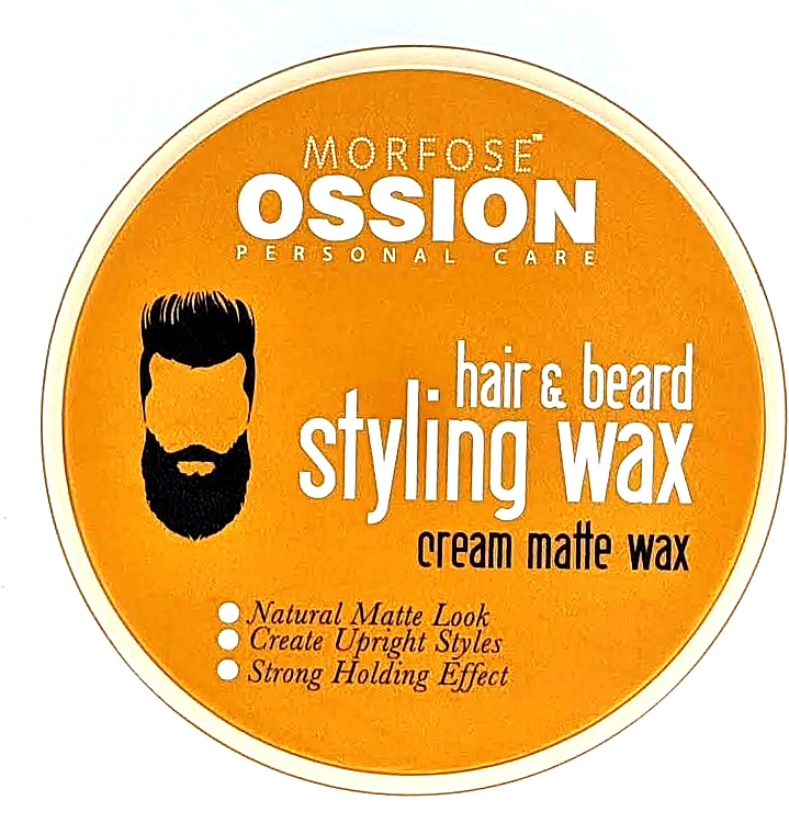 Wosk do włosów i brody - Morfose Ossion Cream Matte Styling Wax For Hair & Beard — Zdjęcie N2
