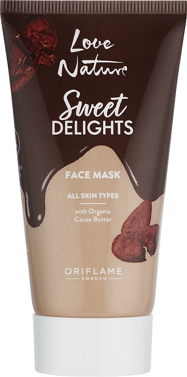 Maseczka do twarzy z organicznym masłem kakaowym - Oriflame Love Nature Sweet Delights Face Mask — Zdjęcie N1