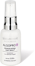 Skoncentrowane serum regenerująco-korygujące z 0,08% kompleksem retinalu i fosfoceramidu - Sensum Mare Algopro R Advanced Retinal Night Serum — Zdjęcie N1