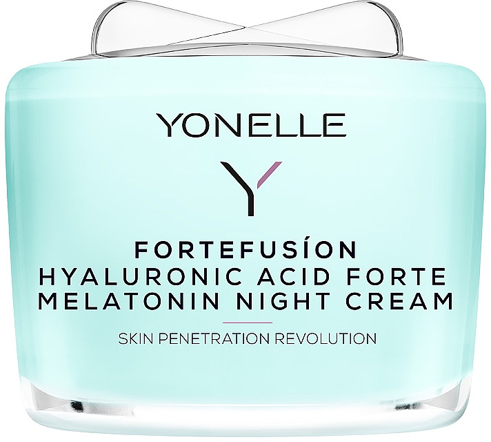 Krem do twarzy na noc z melatoniną i kwasem hialuronowym - Yonelle Fortefusíon Hyaluronic Acid Forte Melatonin Night Cream — Zdjęcie N1