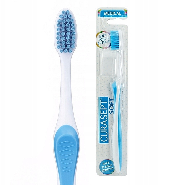 Szczoteczka do zębów Soft Medical miękka, niebieska - Curaprox Curasept Toothbrush Blue — Zdjęcie N2