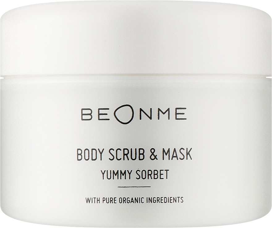 Peeling i maska do ciała - BeOnMe Body Scrub & Mask Yummy Sorbet — Zdjęcie N1